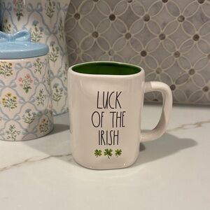 Rae Dunn Luck of the Irish Mug - White and Green